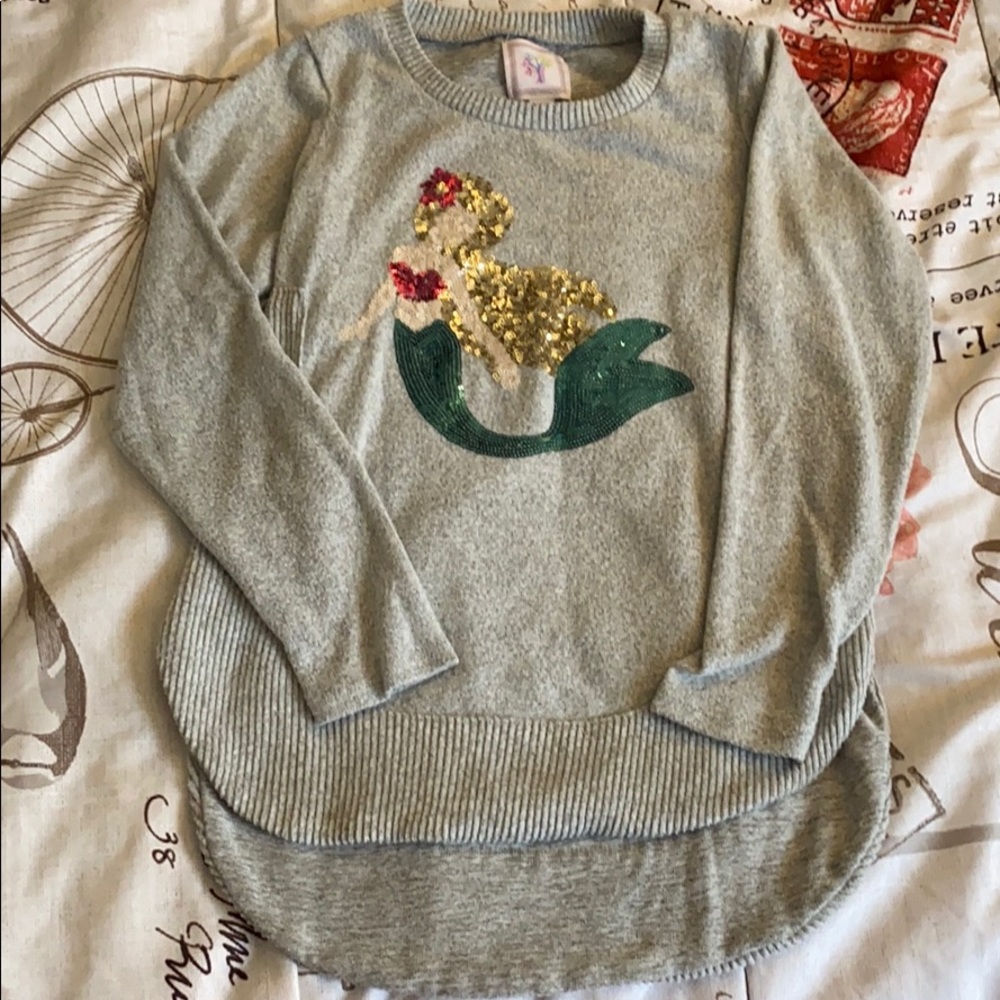 Silver Mermaid sequence sweater!